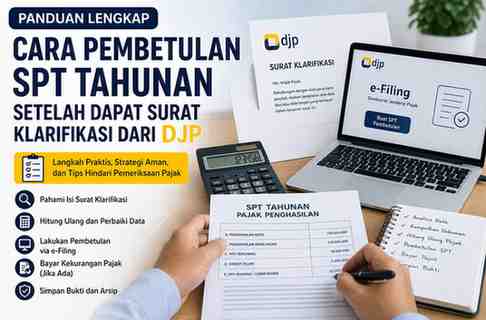 Cara Pembetulan SPT Tahunan Setelah Dapat Surat Klarifikasi dari DJP Lengkap