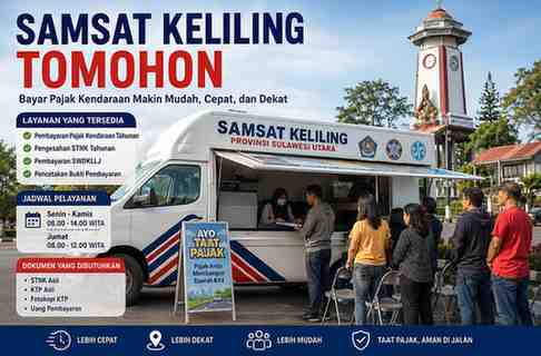 Cek Lokasi Samsat Keliling Tomohon