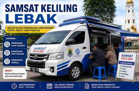 Info Samsat Keliling Lebak Besok