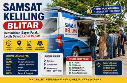 Jadwal Samsat Keliling Blitar Terbaru