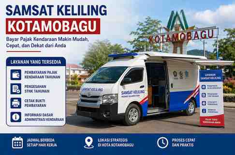 Jadwal dan Lokasi Samsat Keliling Kotamobagu