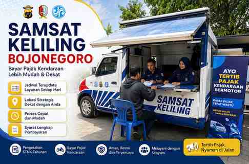 Lokasi Samsat Keliling Bojonegoro Hari Ini
