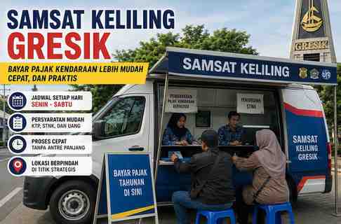 Lokasi Samsat Keliling Gresik Hari Ini