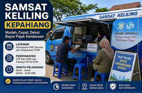 Jadwal Samsat Keliling Kepahiang Hari Ini