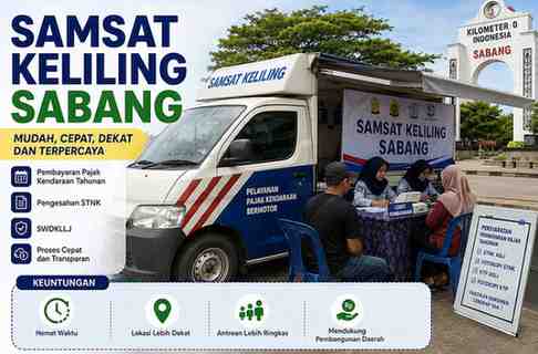 Jadwal Samsat Keliling Sabang dan Tips Bayar Pajak Kendaraan
