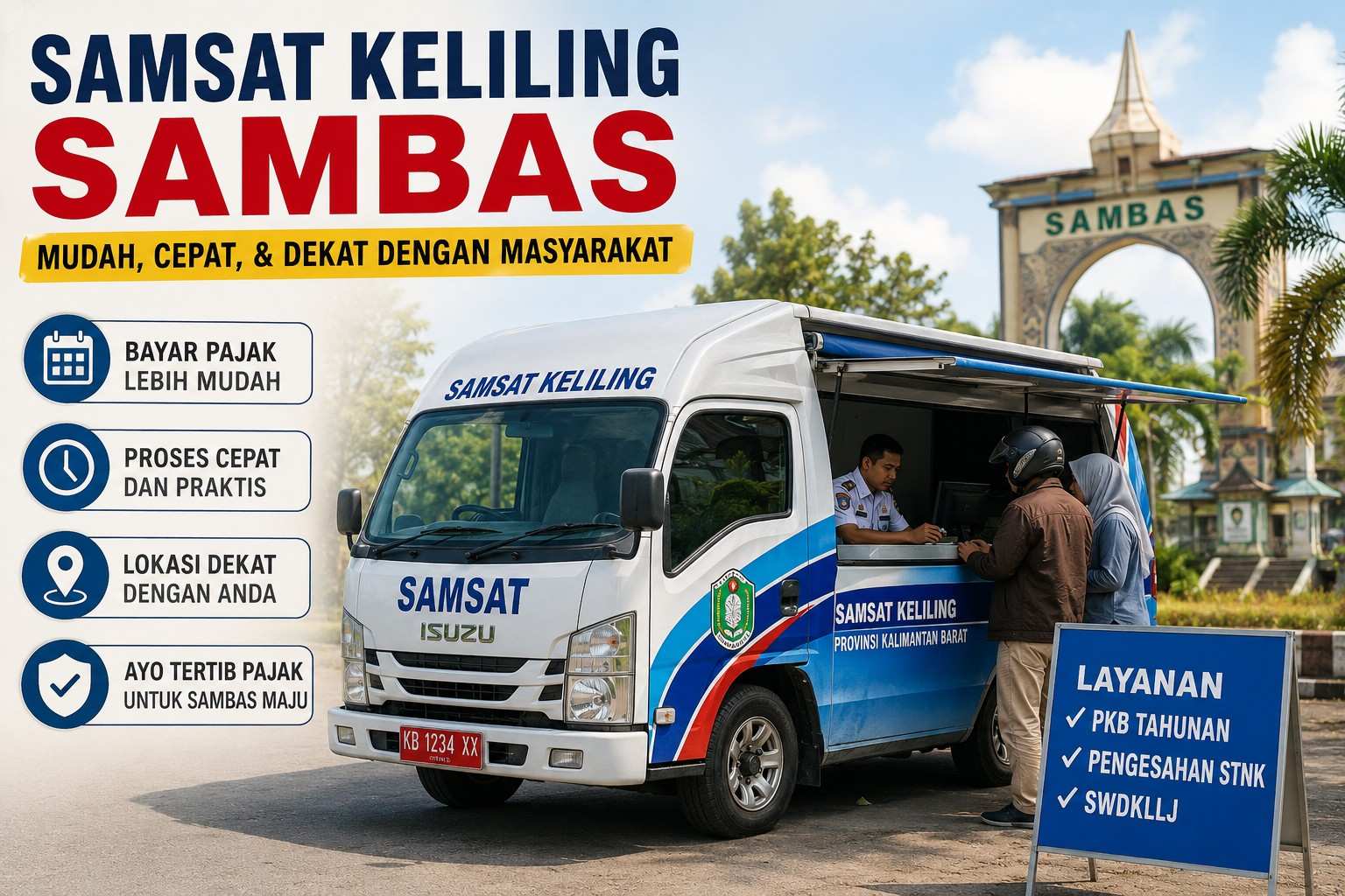 Jadwal Samsat Keliling Sambas Hari Ini