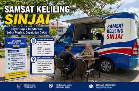 Jadwal Samsat Keliling Sinjai Hari Ini