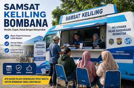 Jadwal dan Lokasi Samsat Keliling Bombana