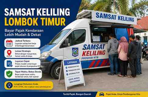 Jadwal dan Lokasi Samsat Keliling Lombok Timur