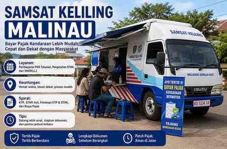 Jadwal dan Lokasi Samsat Keliling Malinau