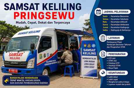 Jadwal dan Lokasi Samsat Keliling Pringsewu