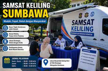 Jadwal dan Lokasi Samsat Keliling Sumbawa