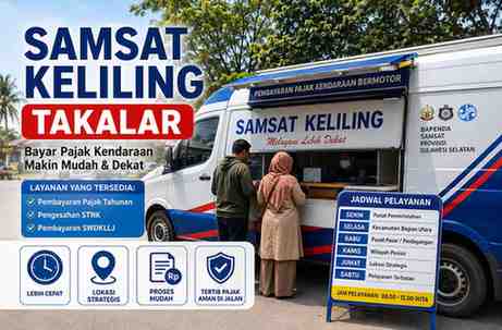 Lokas Samsat Keliling Takalar Hari Ini