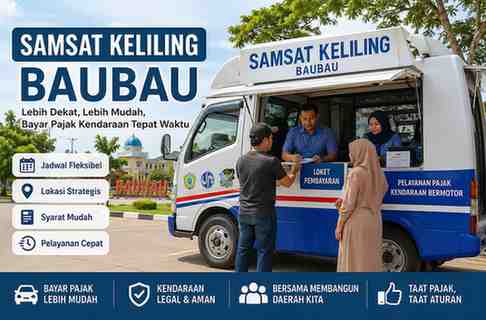 Lokasi Samsat Keliling Baubau Hari Ini