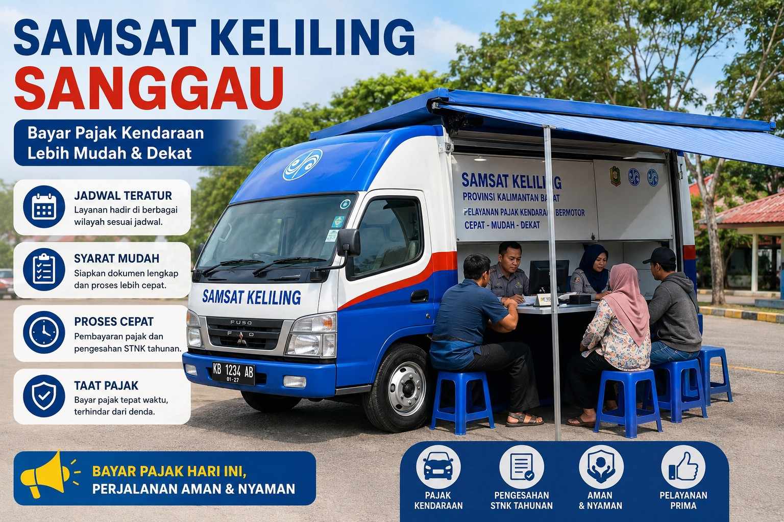Lokasi Samsat Keliling Sanggau Hari Ini