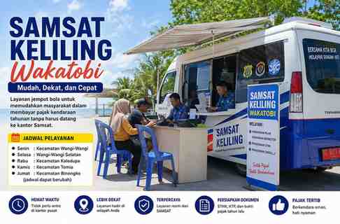 Lokasi Samsat Keliling Wakatobi Terbaru