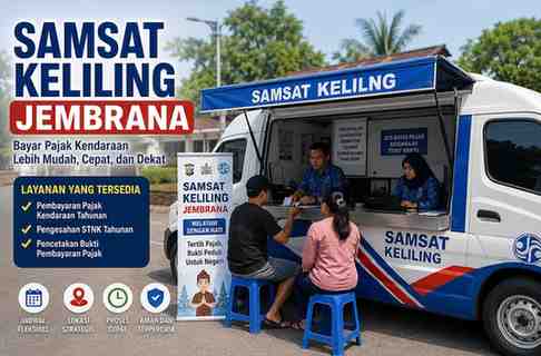 Lokasi dan Jadwal Samsat Keliling Jembrana