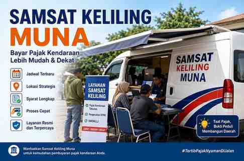 Syarat Bayar Pajak di Samsat Keliling Muna