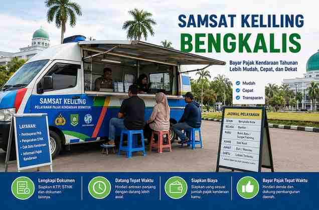 Cek Jadwal Samsat Keliling Bengkalis