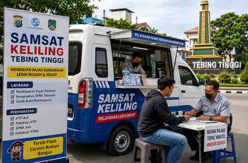 Cek Jadwal Samsat Keliling Tebing Tinggi