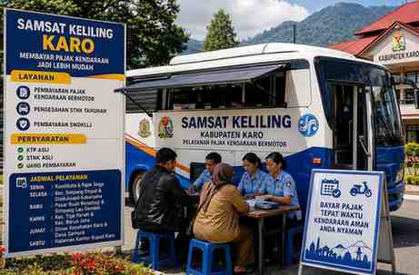 Info Samsat Keliling Karo Hari Ini