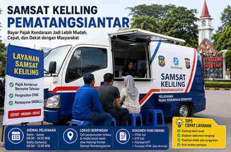 Jadwal Samsat Keliling Pematangsiantar Hari Ini