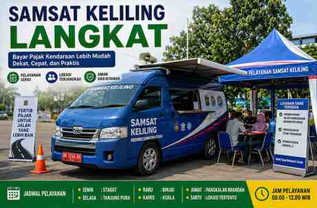 Jadwal dan Lokasi Samsat Keliling Langkat