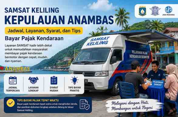 Inilah Jadwal Samsat Keliling Kepulauan Anambas